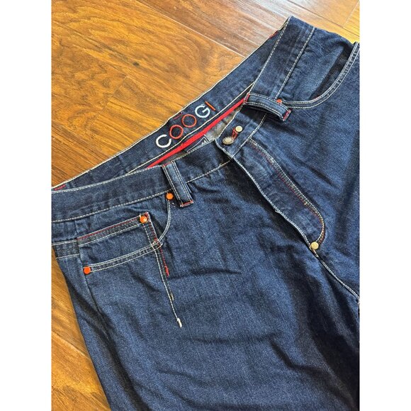 VTG Coogi Mens Straight-Leg Blue Denim Jeans Embroidered Pockets 38 x 34 Y2K Hip - Picture 9 of 10